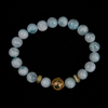 Larimar & Natural Baltic Amber Bracelet – Harmony, Intuition & Inner Peace