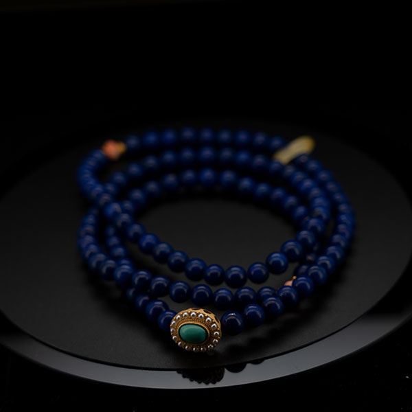 108 7A Imperial Lapis Lazuli & High-Ceramic Natural Turquoise Bracelet – The Ultimate Symbol of Wisdom, Power & Protection