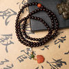 Premium Small-Leaf Red Sandalwood Bracelet (6mm) – Rare High-Density Beads with Starry Grain