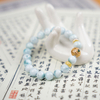 Larimar & Natural Baltic Amber Bracelet – Harmony, Intuition & Inner Peace