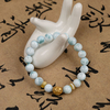 Larimar & Natural Baltic Amber Bracelet – Harmony, Intuition & Inner Peace