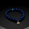 Natural Lapis Lazuli Bracelet with Ancient Chinese Rune – Wisdom, Protection & Spiritual Power