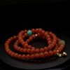 7mm Premium Sichuan Southern Red Agate 108 Bead Mala – A Rare Blend of Wealth, Energy & Spiritual Protection