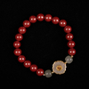 Imperial Cinnabar (Diwangsha) Beaded Bracelet – A Timeless Symbol of Protection & Strength