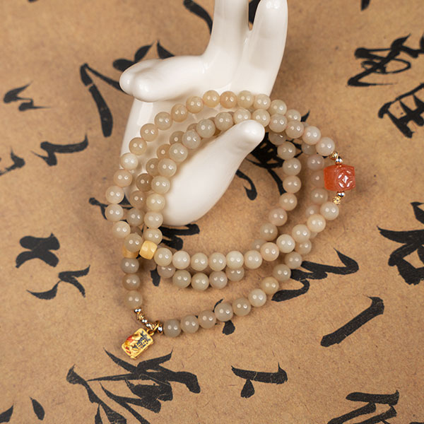 Rare Hetian Jade & Honey Amber Bracelet with Lucky Charm – A Symbol of Prosperity & Harmony